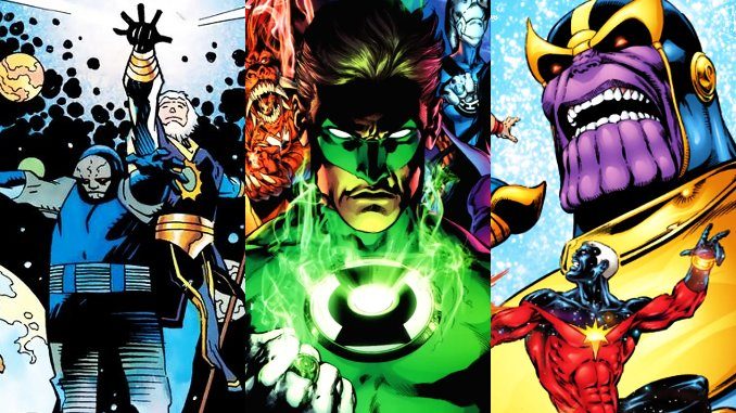 grandes sagas cosmique marvel et dc comics