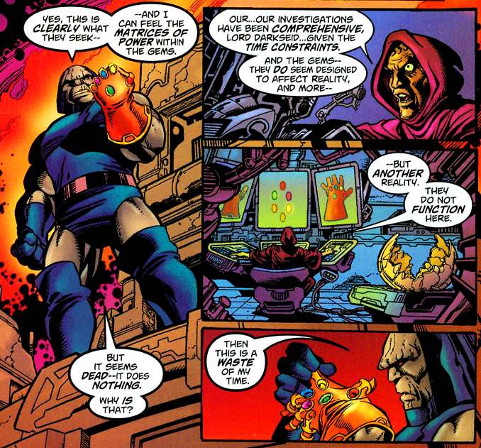 personnages ayant portés le Gant de l'Infini