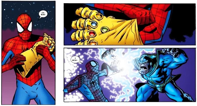 personnages ayant portés le Gant de l'Infini