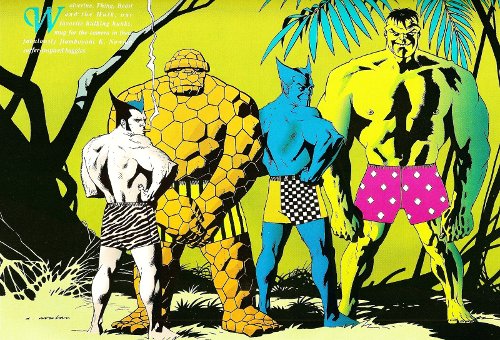 Quand les artistes Marvel dessinaient les super-héros… en maillots de bain !