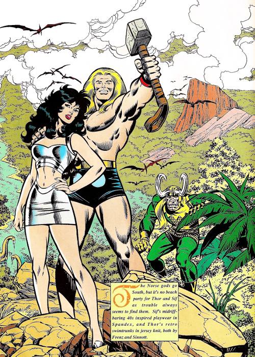 Quand les artistes Marvel dessinaient les super-héros… en maillots de bain !