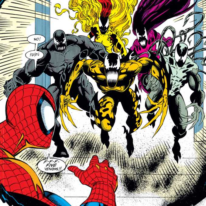 Venom face à 5 symbiotes dans Lethal Protector !