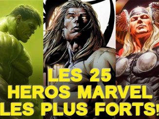 classement des 25 superhéros Marvel les plus forts