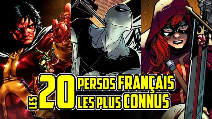 personnages comics français france