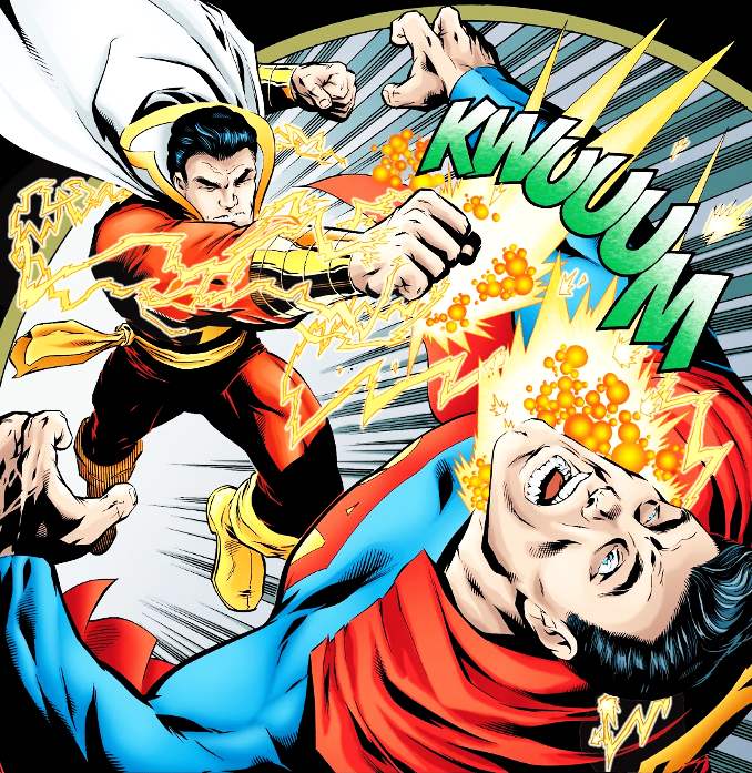superman vaincu shazam