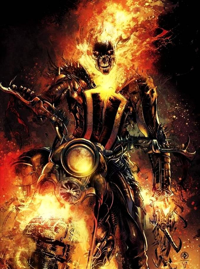 personnages Marvel préférés ghost rider