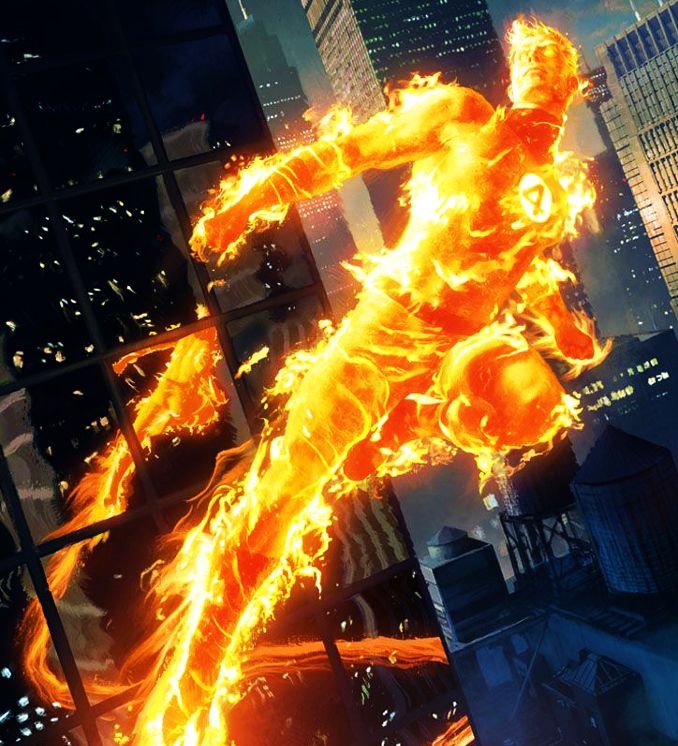 personnages Marvel préférés torche humaine johnny storm