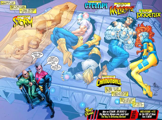 X-men vaincus battus