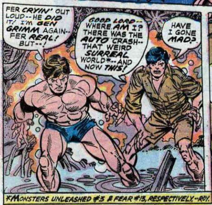 retro comics marvel two in one 1