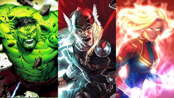 comics superhéros marvel puissants