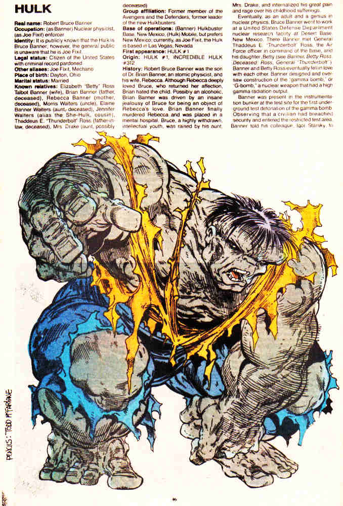 encyclopedia marvel de a à z Official Handbook of the Marvel Universe