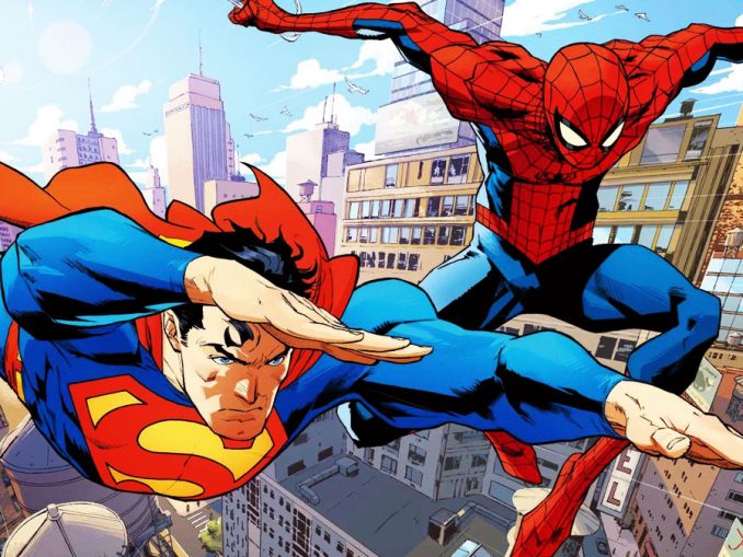 DC/Marvel superman spider-man