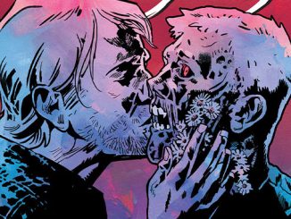 Jack embrassant un zombi sur la couverture du comics Tout ce qui meurt et agonise publié par Urban Comics